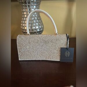 House of Harlow 1960 Gold Beaded Chain Bag NWT